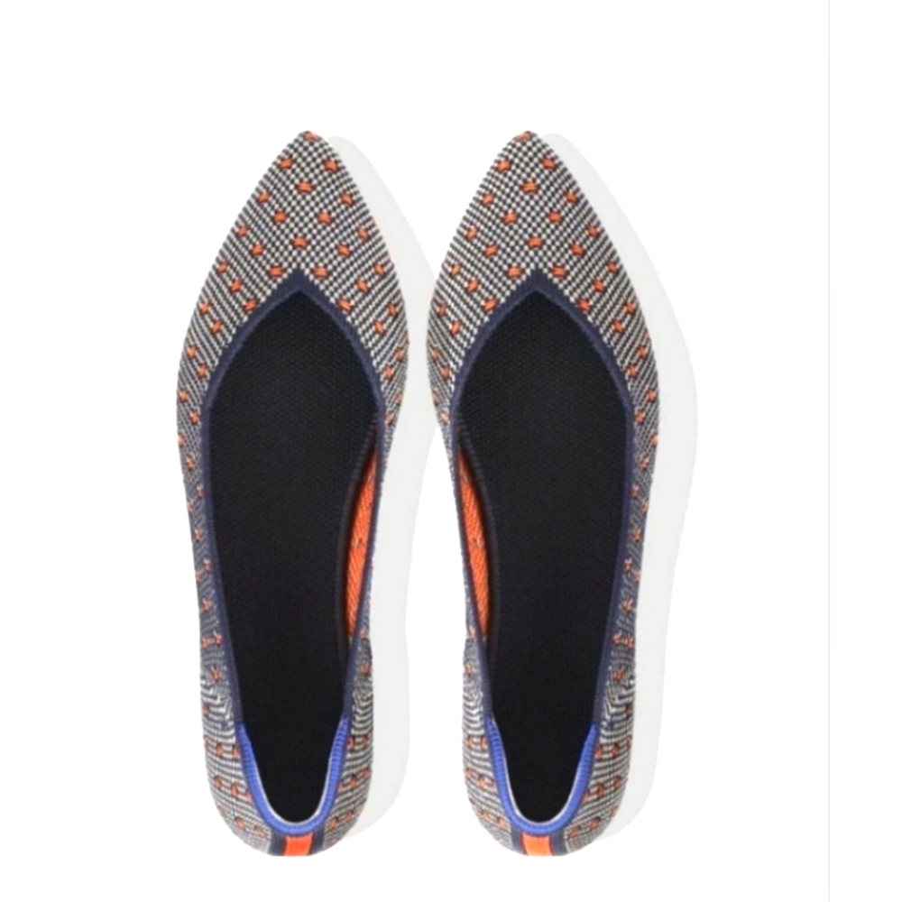 NEW Rothy's EVGLOW the point orange  woman’s flat pointed Sz 11